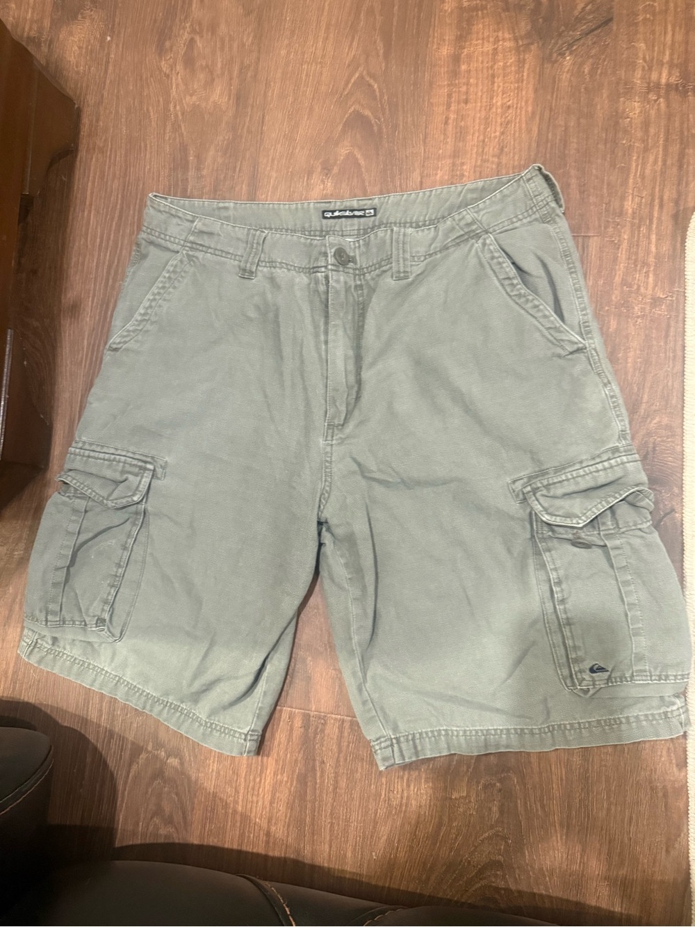 Quiksilver Men's Olive Green Cargo Shorts